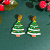 1 Pair Casual Simple Style Cactus Christmas Tree Arylic Drop Earrings