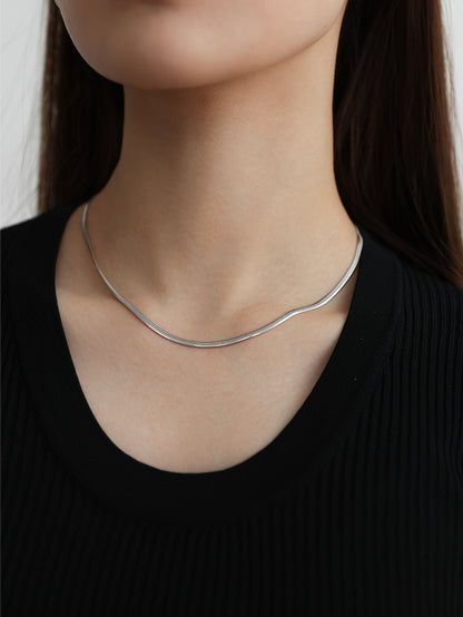 Elegant Modern Style Solid Color Copper Necklace In Bulk