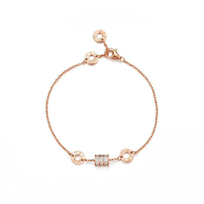 Simple Style Leaf Flower Bow Knot White Copper Plating Bracelets