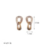 1 Pair Ig Style Retro Korean Style Irregular Plating Inlay Copper Zircon 18k Gold Plated Drop Earrings