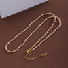 Elegant Vacation Streetwear Round Natural Stone Stone Copper Beaded Plating 18k Gold Plated Necklace