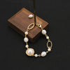 Retro Lady Solid Color Freshwater Pearl Beaded Plating 18k Gold Plated Bracelets