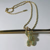 Simple Style Little Bear Stainless Steel Copper 18k Gold Plated Zircon Pendant Necklace In Bulk