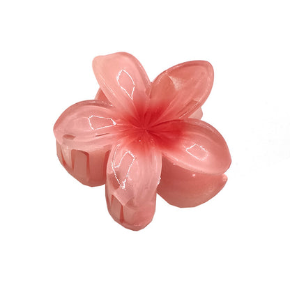 Sweet Simple Style Flower Plastic Hair Claws