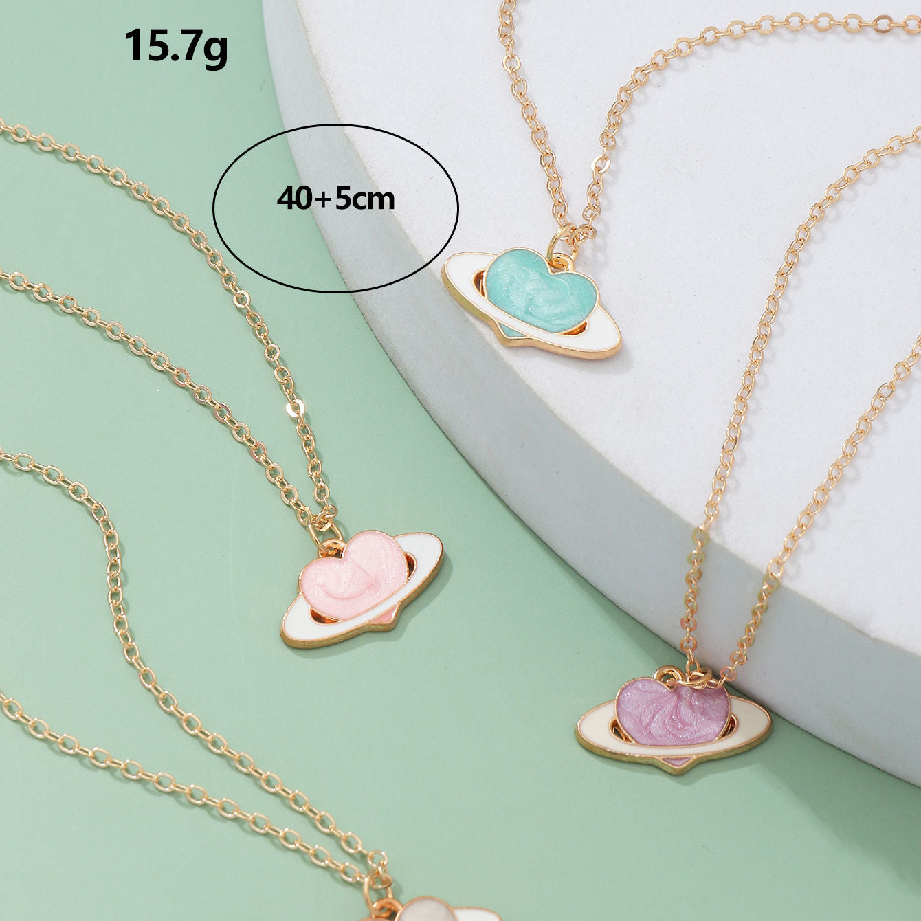 Sweet Heart Shape Alloy Kid's Necklace