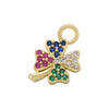 Casual Cute Simple Style Tortoise Animal Bird Copper 18k Gold Plated Zircon Charms In Bulk