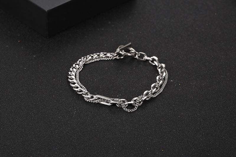 Basic Modern Style Geometric Titanium Steel Bracelets