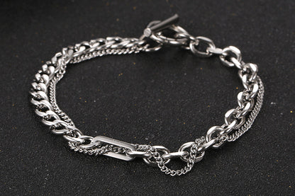 Basic Modern Style Geometric Titanium Steel Bracelets