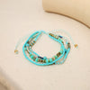 Wholesale Jewelry Bohemian Colorful Beaded Alloy Knitting Bracelets