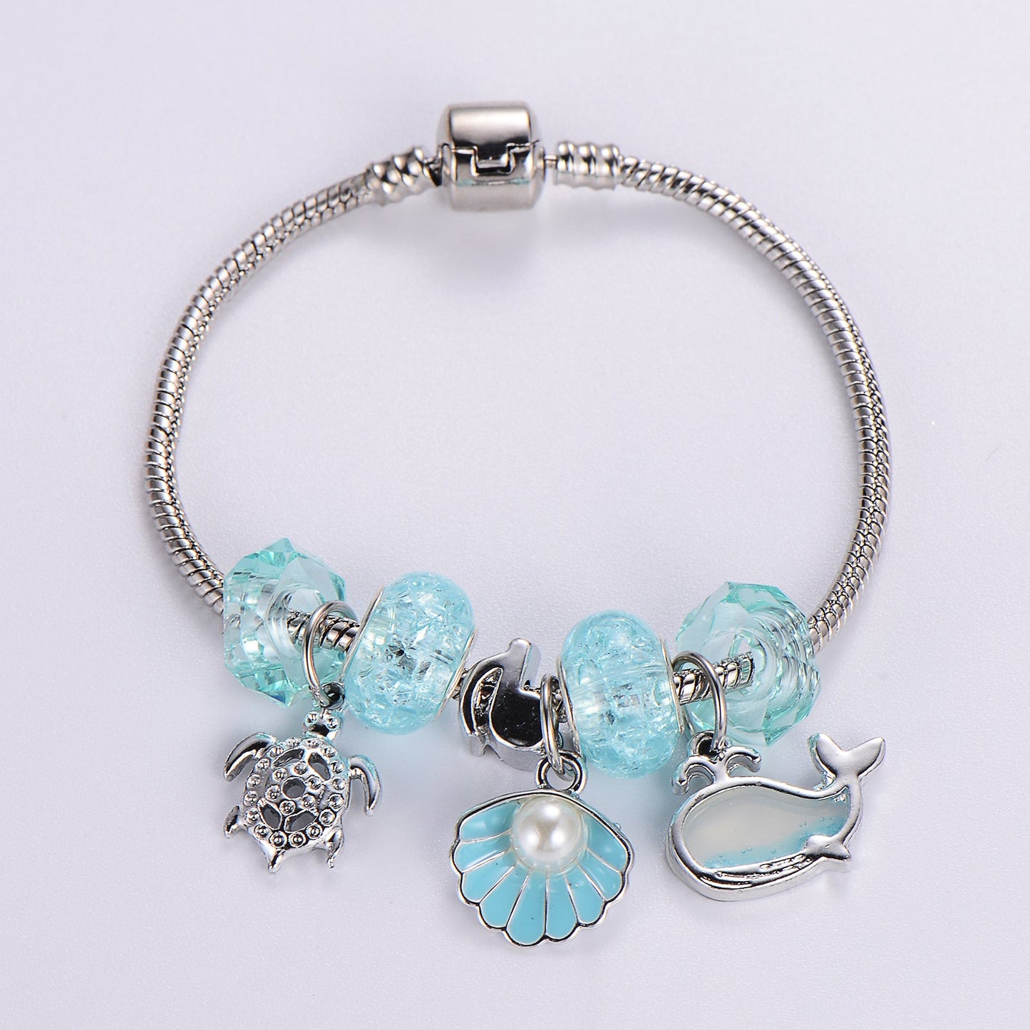 Sweet Classic Style Rabbit Heart Shape Elephant Stainless Steel Alloy Epoxy Inlay Rhinestones Bangle