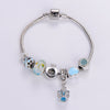 Sweet Classic Style Rabbit Heart Shape Elephant Stainless Steel Alloy Epoxy Inlay Rhinestones Bangle