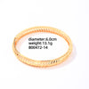 Casual Elegant Vintage Style Geometric Round Copper Plating Inlay Zircon Gold Plated Rings Bracelets