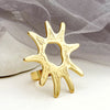 Hip-hop Exaggerated Commute Sun Stainless Steel Plating Gold Plated Open Rings