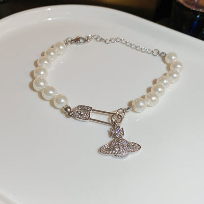 Fashion Star Heart Shape Butterfly Artificial Pearl Wholesale Bracelets