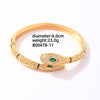 Glam Snake Copper Plating Inlay Zircon Gold Plated Jewelry Set