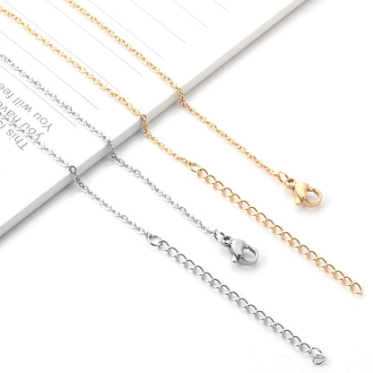 Simple Style Geometric Stainless Steel Plating Necklace 1 Piece