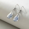 1 Pair Chinoiserie Color Block Plating Ceramics Gold Plated Drop Earrings