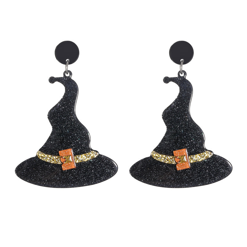 1 Pair Fashion Halloween Pattern Arylic Drop Earrings