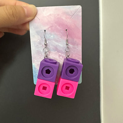 Wholesale Jewelry Basic Geometric Plastic Drop Earrings