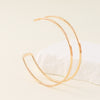 Lady Solid Color Iron Stoving Varnish Women's Bangle