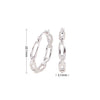 1 Pair Casual Simple Style Solid Color Plating Sterling Silver White Gold Plated Gold Plated Earrings