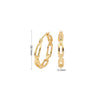 1 Pair Casual Simple Style Solid Color Plating Sterling Silver White Gold Plated Gold Plated Earrings