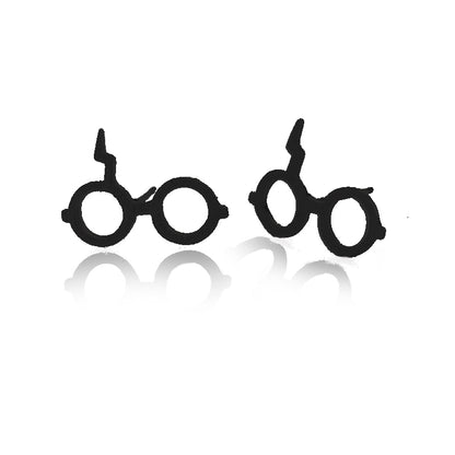 Fashion Geometric Titanium Steel Ear Studs Plating No Inlaid Stainless Steel Earrings