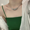 Glam Luxurious Solid Color Solid Color Titanium Steel Plating Gold Plated Silver Plated Choker