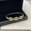 1 Piece Fashion Copper Plating Inlay Zircon Bangle