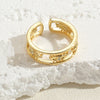 Elegant Heart Shape Copper Plating Inlay Zircon 14k Gold Plated Rings