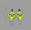 Wholesale Jewelry Lady Streetwear Cartoon Character Fruit Arylic Drop Earrings