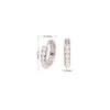 1 Pair Simple Style Round Plating Inlay Sterling Silver Pearl White Gold Plated Gold Plated Earrings