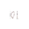 1 Pair Sweet Heart Shape Plating Sterling Silver Gold Plated Earrings