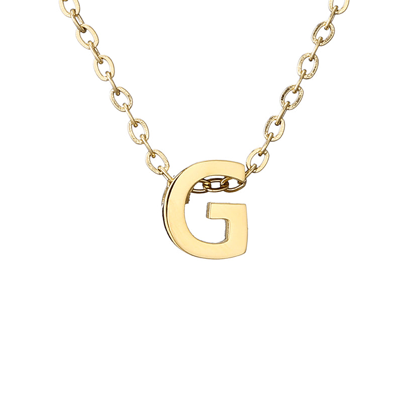 Casual Simple Style Letter Stainless Steel Plating Gold Plated Necklace