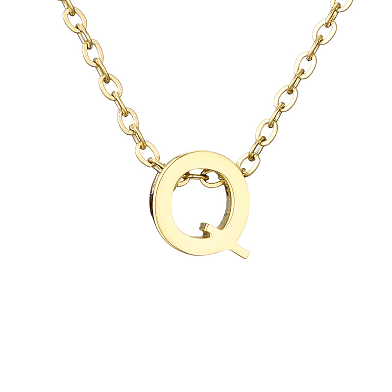 Casual Simple Style Letter Stainless Steel Plating Gold Plated Necklace