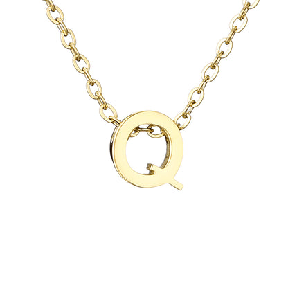 Casual Simple Style Letter Stainless Steel Plating Gold Plated Necklace