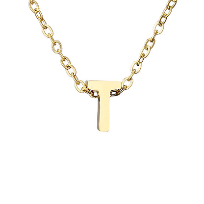 Casual Simple Style Letter Stainless Steel Plating Gold Plated Necklace