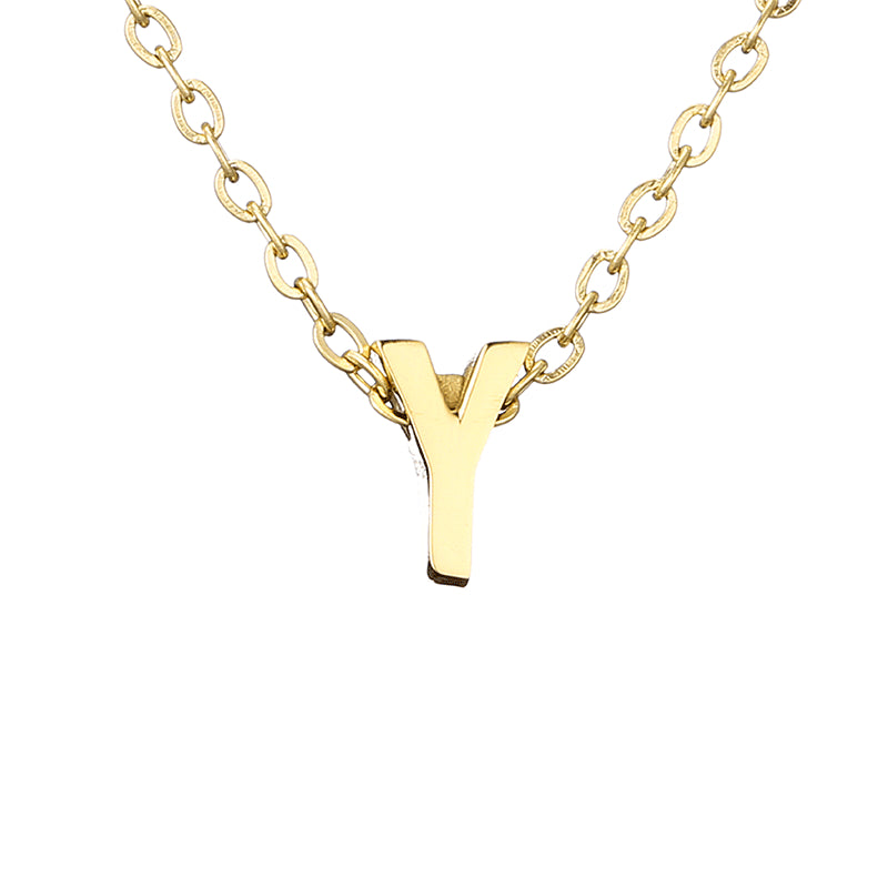 Casual Simple Style Letter Stainless Steel Plating Gold Plated Necklace