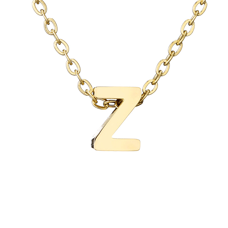 Casual Simple Style Letter Stainless Steel Plating Gold Plated Necklace