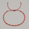 Bohemian Solid Color Seed Bead Wholesale Drawstring Bracelets