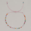 Bohemian Solid Color Seed Bead Wholesale Drawstring Bracelets