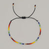 Bohemian Solid Color Seed Bead Wholesale Drawstring Bracelets