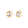 1 Pair Casual Elegant Simple Style Triangle Round Dots Heart Shape Plating Inlay Copper Zircon 18k Gold Plated Ear Studs