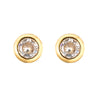 1 Pair Casual Elegant Simple Style Triangle Round Dots Heart Shape Plating Inlay Copper Zircon 18k Gold Plated Ear Studs