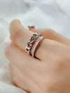 1 Piece Fashion Round Copper Plating Inlay Zircon Open Ring