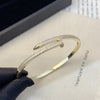 1 Piece Fashion Copper Plating Inlay Zircon Bangle