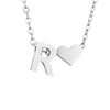 Fashion Jewelry Simple Heart-shaped Letter Women's Gold-plated Necklace Clavicle Chain Wholesale