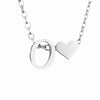 Fashion Jewelry Simple Heart-shaped Letter Women's Gold-plated Necklace Clavicle Chain Wholesale