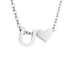 Fashion Jewelry Simple Heart-shaped Letter Women's Gold-plated Necklace Clavicle Chain Wholesale