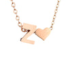 Fashion Jewelry Simple Heart-shaped Letter Women's Gold-plated Necklace Clavicle Chain Wholesale